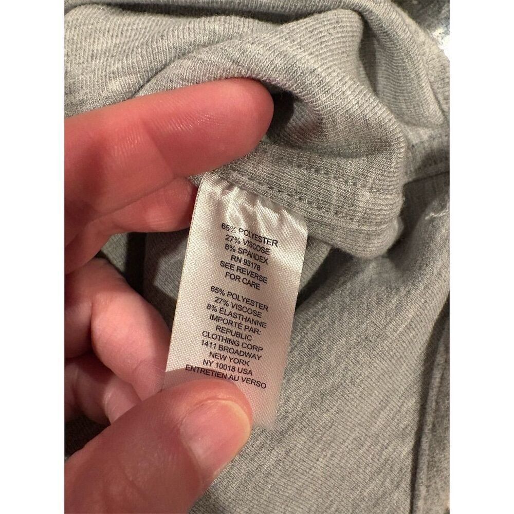 3/$15 Workshop Republic Women's XS Gray Long Sleeve Button-Up Shirt - Picture 11 of 11